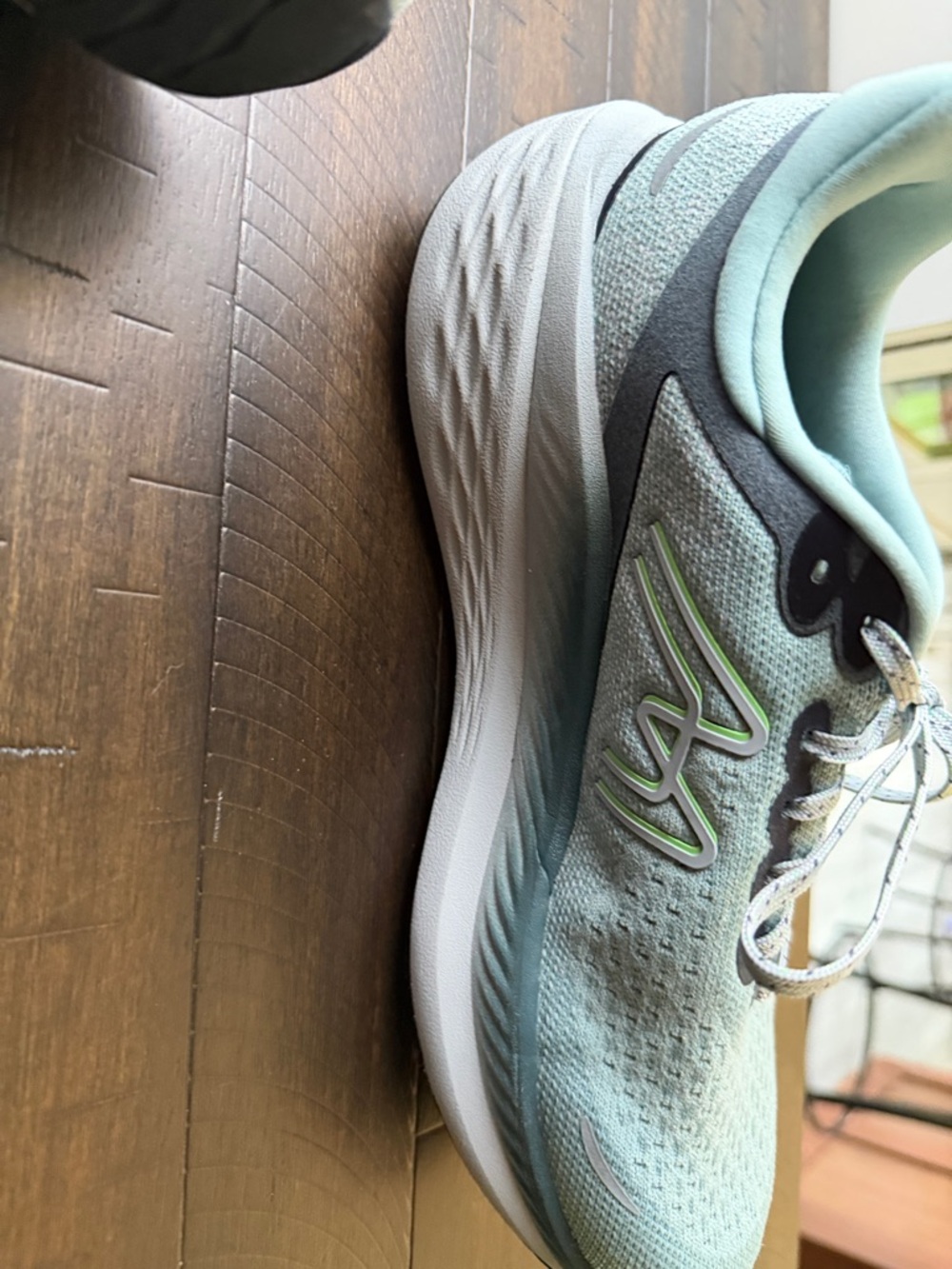 2 Pair of Lightweight Running Shoes - Neon Yellow puma and mint green Karhu run - Picture 7 of 15